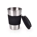 500 ml nerezový hrnek KELIMÉRO® se silikonovým páskem a víčkem
