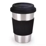 500 ml nerezový hrnek KELIMÉRO® se silikonovým páskem a víčkem