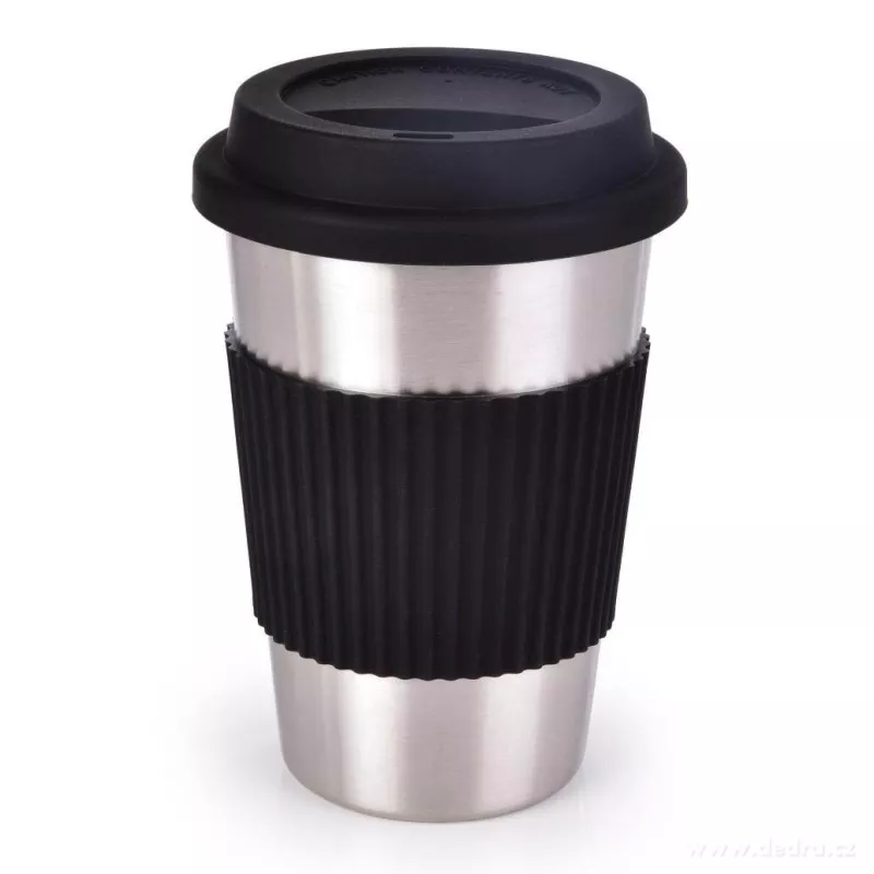 500 ml nerezový hrnek KELIMÉRO® se silikonovým páskem a víčkem