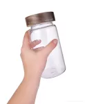 Skleněná dóza s akáciovým víkem ACACIA & BOROSIL GLASS GoEco®