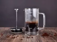 600 ml dvoustěnná konvice na kávu a čaj TERMO FRENCH PRESS