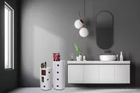 Kulatý regál/skříňka s posuvnými dvířky ROUND REGAL