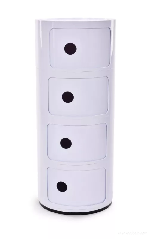 Kulatý regál/skříňka s posuvnými dvířky ROUND REGAL