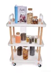 Multifunkční stabilní pojízdný vozík MULTI-TROLLEY 3 patrový