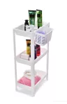 Patrový obdélníkový regál PERFOR WHITE 23 cm, 3 patrový