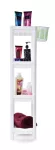 Patrový obdélníkový regál PERFOR WHITE 23 cm, 4 patrový