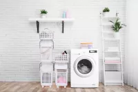 Pojízdné úložné koše WASH STATION se 4 kolečky