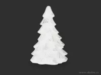 19 cm vosková svítící LED dekorace STROMEK