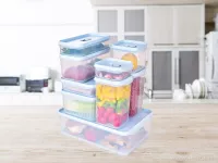 800 ml dóza na potraviny FRESH-ON BOX s prodyšnou mřížkou a silikonovým těsněním