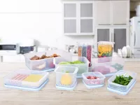 800 ml dóza na potraviny FRESH-ON BOX s prodyšnou mřížkou a silikonovým těsněním