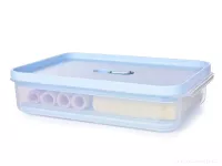 800 ml dóza na potraviny FRESH-ON BOX s prodyšnou mřížkou a silikonovým těsněním