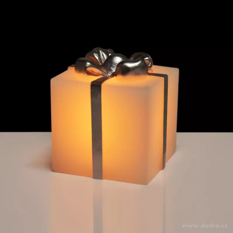 9 cm vosková svítící LED dekorace DÁREK
