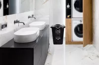 XL koš na prádlo s vyklápěcím víkem