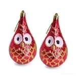 12 cm, sada 2 ks soviček s lesklým finišem