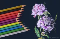 12 ks METALICKÉ lesklé, umělecké pastelky nejvyšší kvality