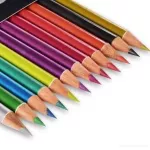12 ks METALICKÉ lesklé, umělecké pastelky nejvyšší kvality