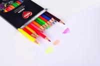 12 ks NEONOVĚ SVÍTIVÉ umělecké pastelky nejvyšší kvality,