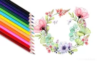 12 ks umělecké akvarelové pastelky nejvyšší kvality, AQUARELLE