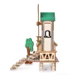 22 cm 3D skládací dřevěná stavebnice MLÝN