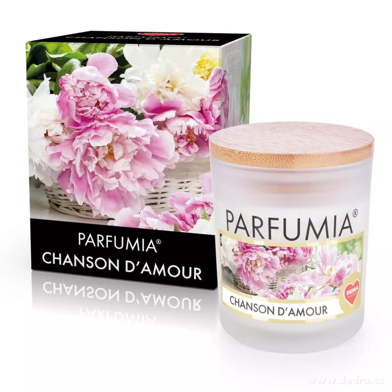 Sójová vonná EKO svíce PARFUMIA® CHANSON D’AMOUR