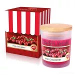 Sójová vonná EKO svíce PARFUMIA® šťavnatá brusinka, WILD CRANBERRY