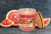 Sójová vonná EKO svíce PARFUMIA®, šťavnatá vůně grepu RED GRAPEFRUIT