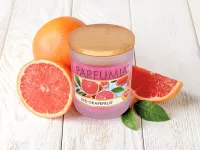 Sójová vonná EKO svíce PARFUMIA®, šťavnatá vůně grepu RED GRAPEFRUIT