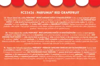 Sójová vonná EKO svíce PARFUMIA®, šťavnatá vůně grepu RED GRAPEFRUIT