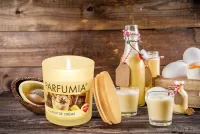250 ml sójová vonná eko-svíce, vaječný likér, LIQUEUR DE CRÈME, PARFUMIA®