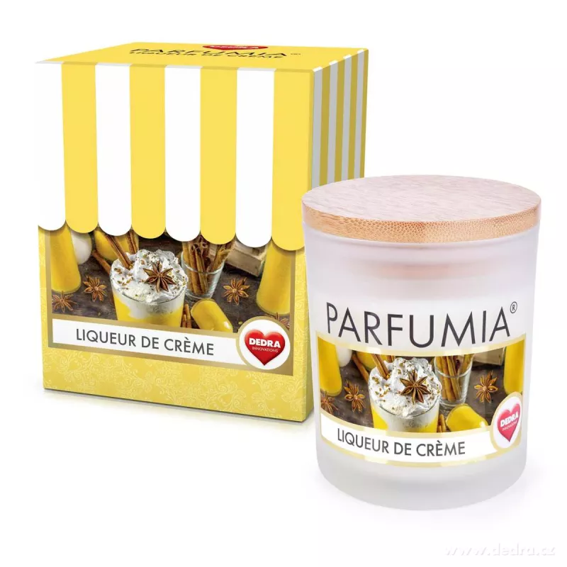 250 ml sójová vonná eko-svíce, vaječný likér, LIQUEUR DE CRÈME, PARFUMIA®