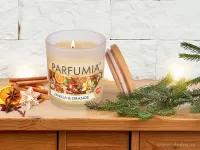 Sójová vonná EKO svíce PARFUMIA®, VANILLA & ORANGE