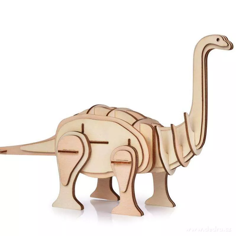 35 cm 3D skládací dřevěná stavebnice DINOSAURUS