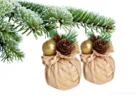 6 cm, sada 3 ks koulí s dekorativní látkou