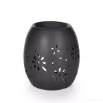 Keramická aromalampa, s krajkovým dekorem
