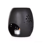 Keramická aromalampa, s krajkovým dekorem