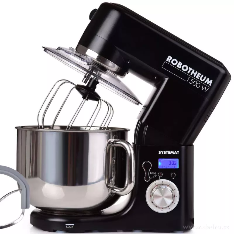 ROBOTHEUM® 1500 W, revoluční hnětací dvojhák, 10 L nádoba, display, celokovové tělo i převodovka