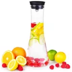 1400 ml karafa z borosilikátového skla s výklopnou zátkou, FC BOROSIL GLASS