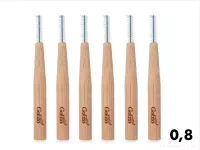 6 ks mezizubní kartáček GoEco® BAMBOO z bambusu