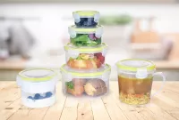 660 ml POLÉVKOVNÍK CVAK&CVAK dóza na potraviny s ohřívacím ventilem ve víku, se silikonovým těsněním