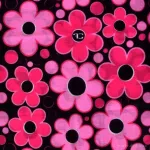 Multifunkční šátek růžové DAISY FLOWERS