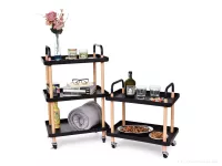 Multifunkční stabilní pojízdný vozík MULTI-TROLLEY 3 patrový