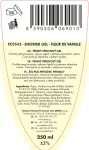 Pěnivý sprchový gel s Aloe Vera a glycerinem, FLEUR DE VANILLE