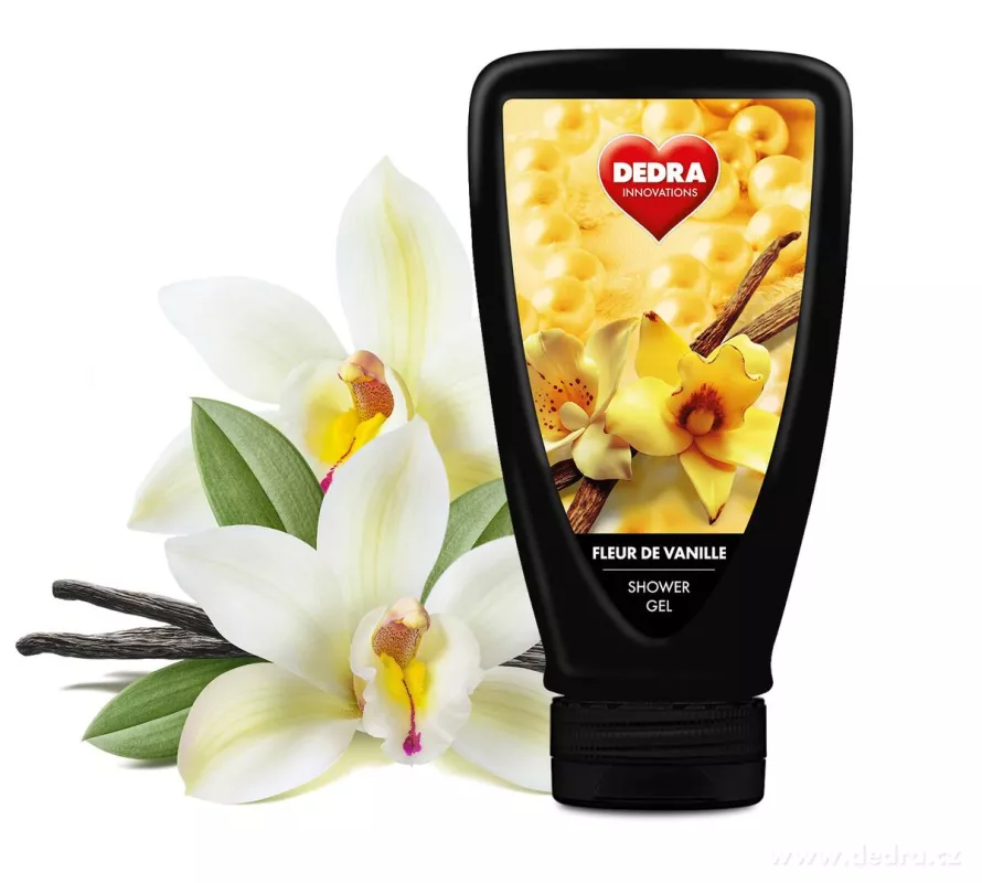 Pěnivý sprchový gel s Aloe Vera a glycerinem, FLEUR DE VANILLE