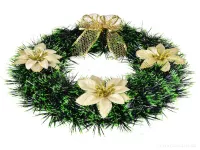 30 cm dekorativní vánoční věnec