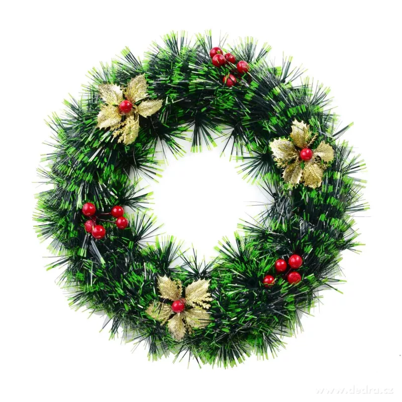 30 cm dekorativní vánoční věnec