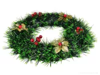 30 cm dekorativní vánoční věnec