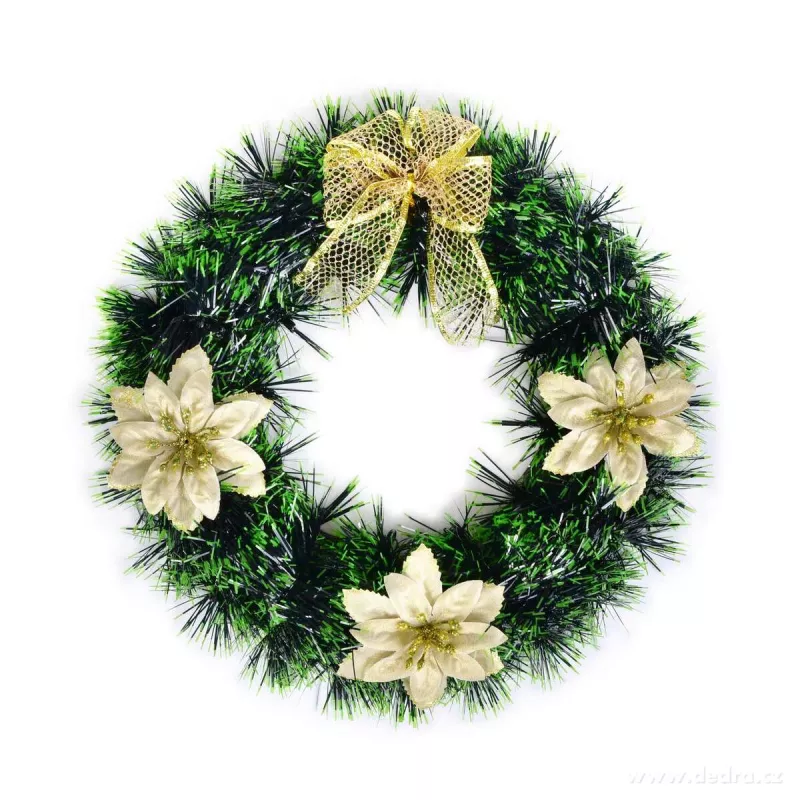 30 cm dekorativní vánoční věnec