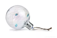 9,5 cm XL svítící LED transparentní koule s proměnlivým barevným osvětlením