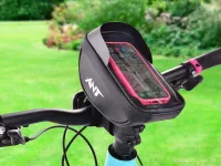 Cyklo kapsa/brašna na představec kola s pouzdrem na telefon a stínítkem,