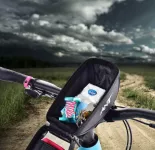 Cyklo kapsa/brašna na představec kola s pouzdrem na telefon a stínítkem,